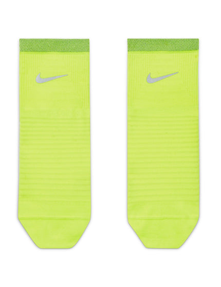 Nike Spark Lightweight Running Ankle Socks - Volt/Reflective Silverimages2- The Sports Edit
