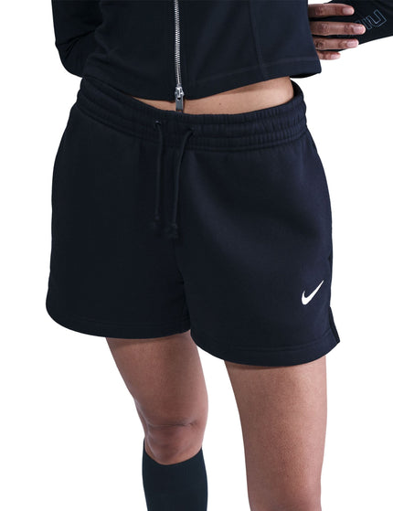 Nike Sportswear Phoenix Fleece 4" Shorts - Black/Sailimages1- The Sports Edit