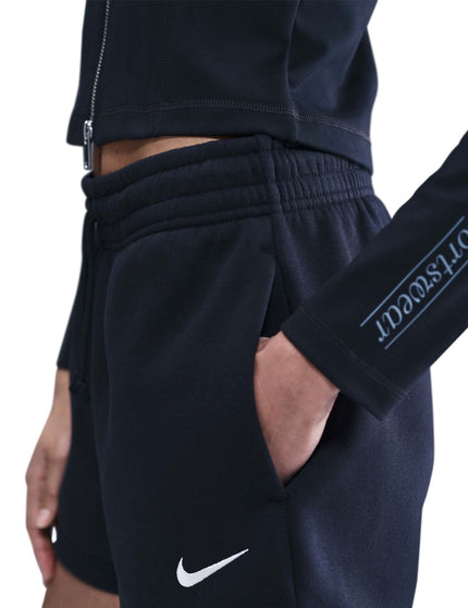Nike Sportswear Phoenix Fleece 4" Shorts - Black/Sailimages2- The Sports Edit
