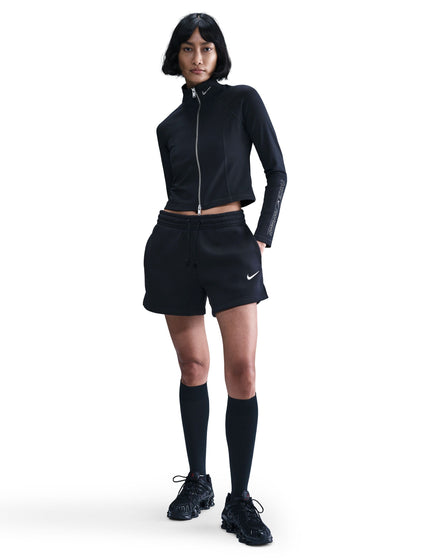 Nike Sportswear Phoenix Fleece 4" Shorts - Black/Sailimages4- The Sports Edit