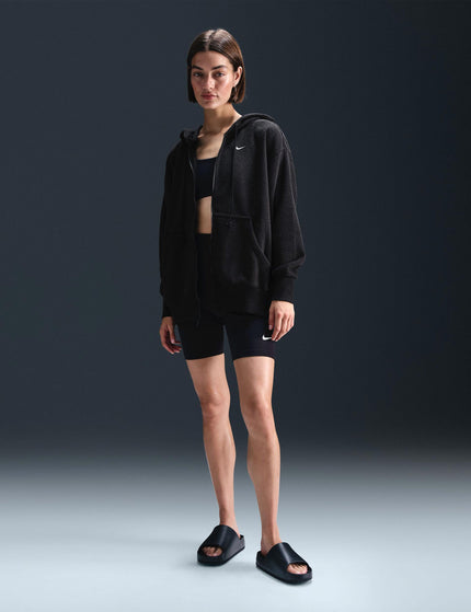 Nike Sportswear Phoenix Plush Oversized Fleece Hoodie - Black/Sailimage4- The Sports Edit