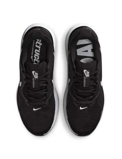 Nike Structure 26 Shoes - Black/White/Cool Grey/Metallic Silverimages4- The Sports Edit
