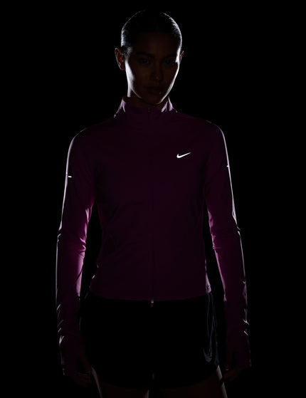 Nike Swift Dri-FIT Full-Zip Running Mid Layer - Playful Pink/Reflective Silverimage6- The Sports Edit