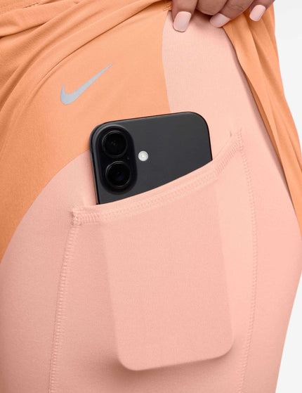 Nike Swift Dri-FIT Mid-Rise 2-in-1 Running Shorts - Orange Pulse/Reflective Silverimages5- The Sports Edit