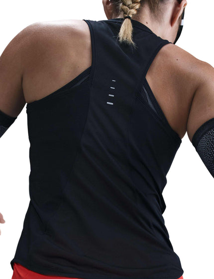 Nike Swift Dri-FIT Running Tank Top - Black/Reflective Silverimage2- The Sports Edit