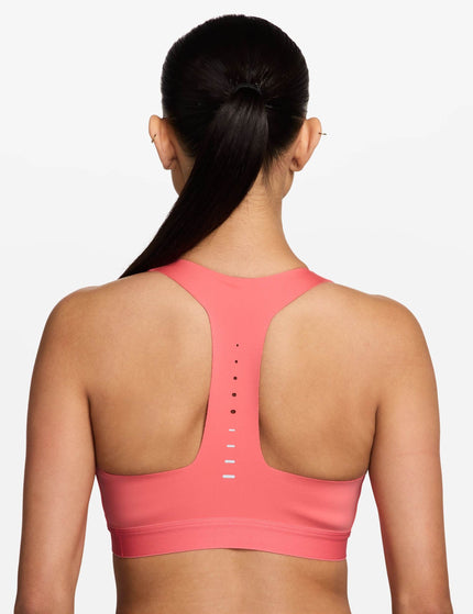 Nike Swift High-Support Lightly Lined Sports Bra - Sea Coral/Reflective Silverimages2- The Sports Edit