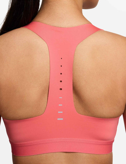 Nike Swift High-Support Lightly Lined Sports Bra - Sea Coral/Reflective Silverimages3- The Sports Edit