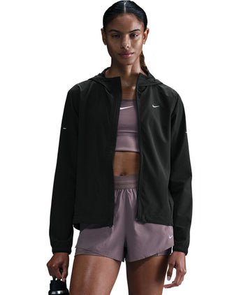 Swift Repel Packable Running Jacket - Black/Reflective Silver