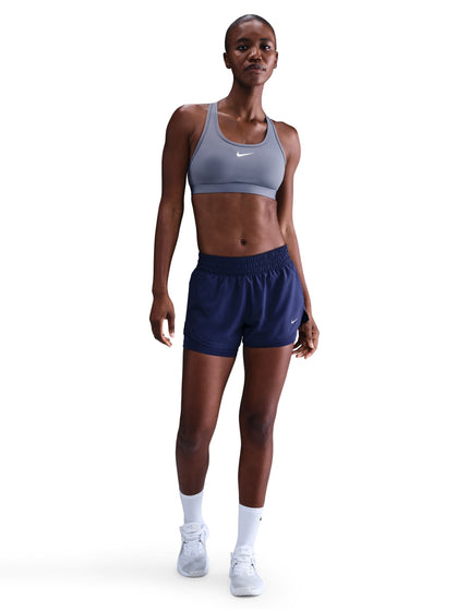 Nike Swoosh Medium Support Bra - World Indigo/Whiteimages3- The Sports Edit