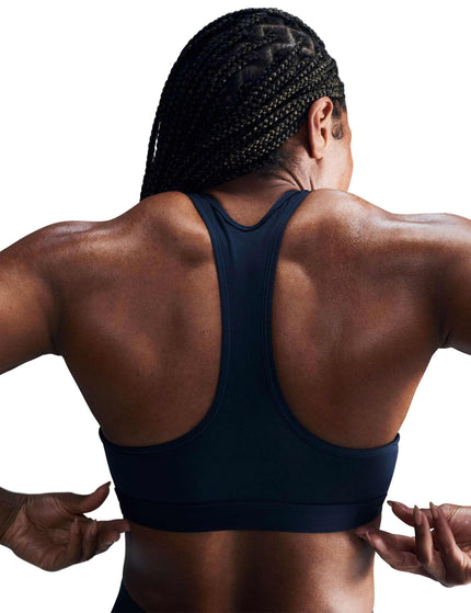 Nike Swoosh Medium Support Bra - Armoury Navy/Whiteimage2- The Sports Edit