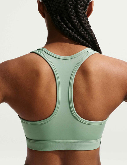 Nike Swoosh Medium Support Bra - Steam/Whiteimages5- The Sports Edit