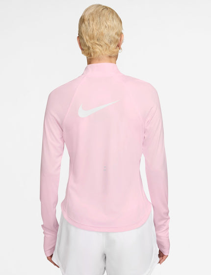 Nike Tempo Swoosh Run Dri-FIT 1/4-Zip Top - Pink Foam/Whiteimages2- The Sports Edit
