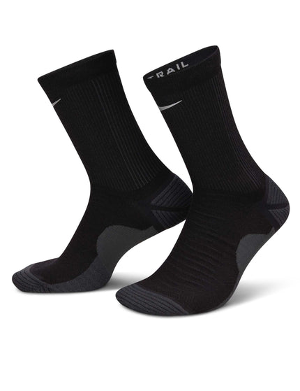 Nike Trail-Running Crew Socks - Black/Anthracite/Reflect Silverimage2- The Sports Edit