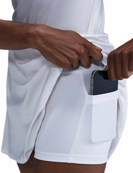 Nike Victory Dri-FIT Flouncy Tennis Skirt - White/Blackimage4- The Sports Edit