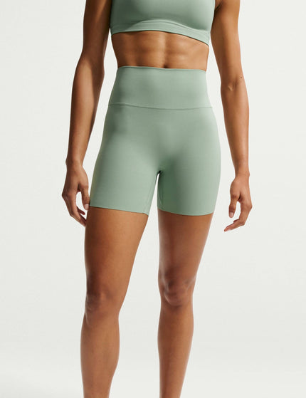 Nike Zenvy High Waisted 5" Biker Shorts - Steam/Whiteimages1- The Sports Edit
