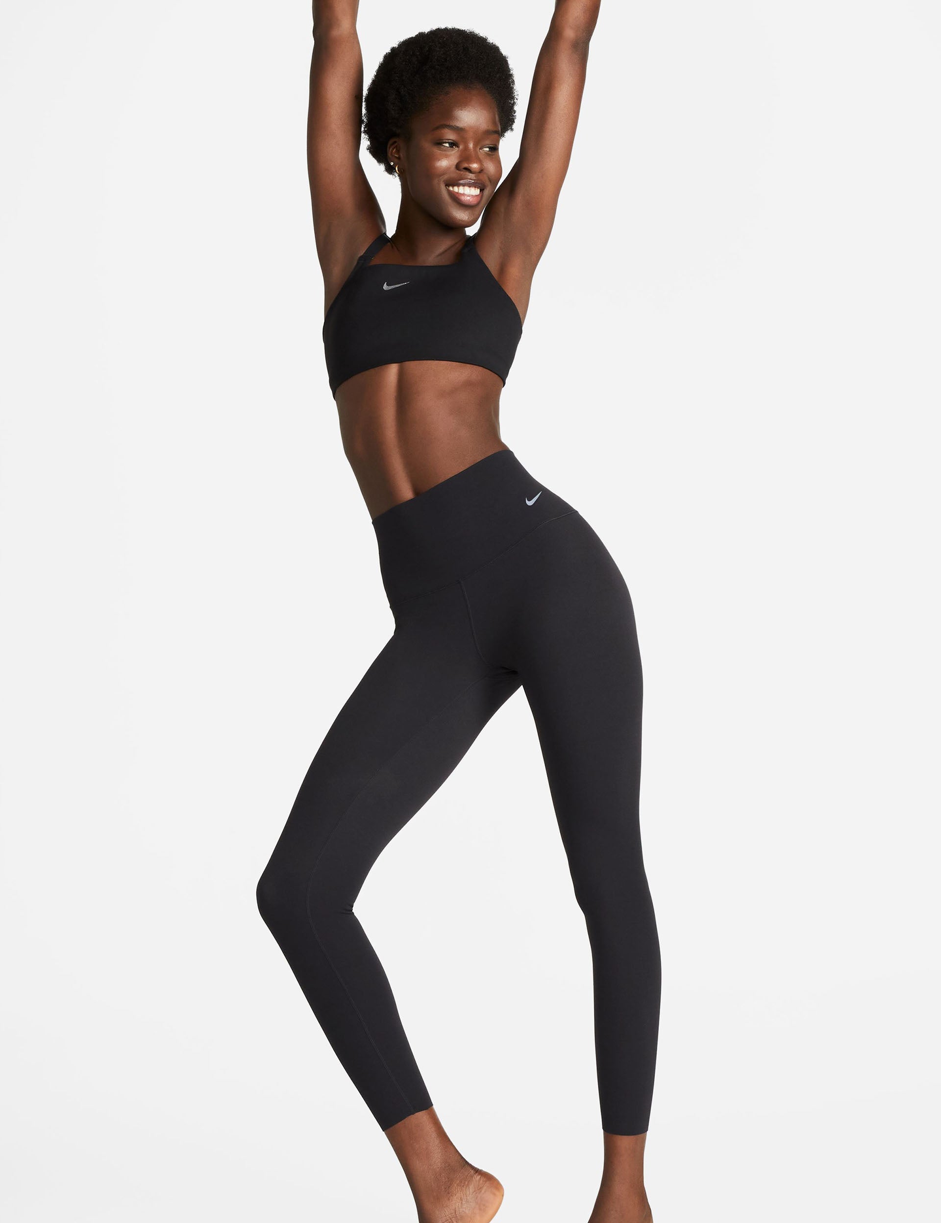 Nike | Zenvy High Waisted 7/8 Leggings - Black | The Sports Edit