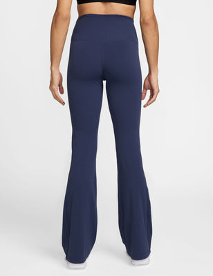 Zenvy High Waisted Flared Leggings - Midnight Navy/Black