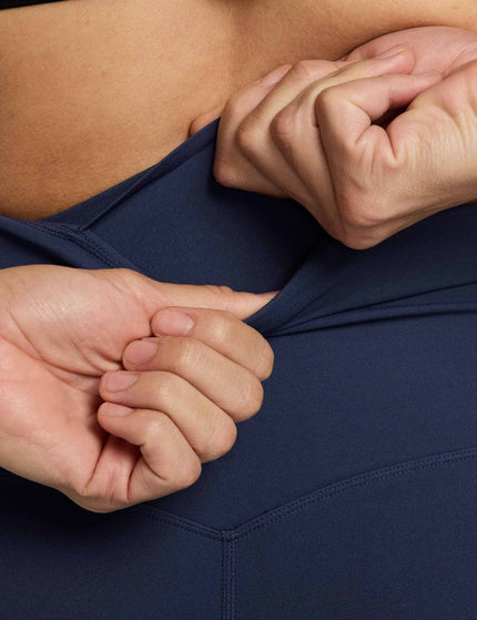 Nike Zenvy High Waisted Flared Leggings - Midnight Navy/Blackimages3- The Sports Edit