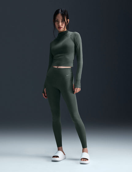 Nike Zenvy High Waisted Leggings - Vintage Green/Blackimage6- The Sports Edit