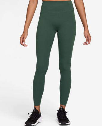 Zenvy High Waisted Full-Length Leggings - Fir/White