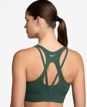 Zenvy Light-Support Longline Bra - Fir/White