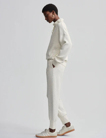 Varley Oakdale Sweat - Ivory Marl Fleckimage4- The Sports Edit