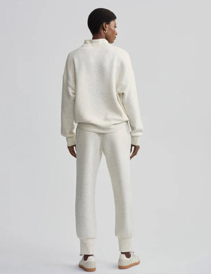 Varley Oakdale Sweat - Ivory Marl Fleckimage5- The Sports Edit