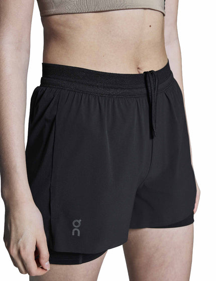ON Running 3" Performance 2-in-1 Shorts - Blackimage2- The Sports Edit