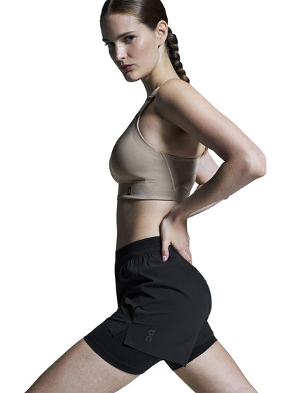 ON Running 3" Performance 2-in-1 Shorts - Blackimage4- The Sports Edit