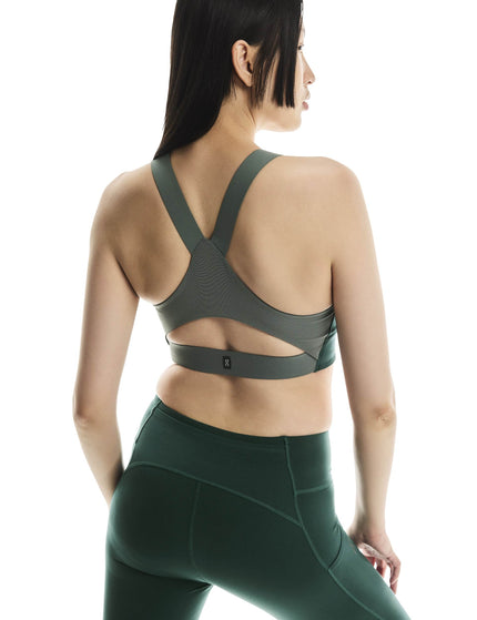 ON Running Performance Flex Bra - Spirulina/Oliveimages2- The Sports Edit