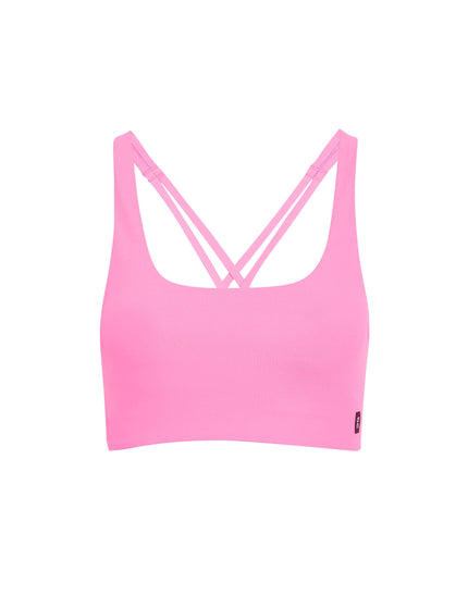 ON Running Studio Bra - Raspberryimage6- The Sports Edit