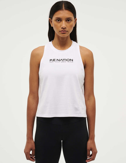 PE Nation Aero Tank - Optic Whiteimage1- The Sports Edit