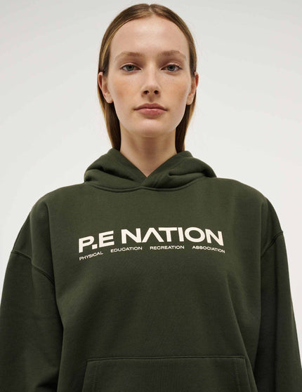 PE Nation Comeback Hoodie - Forest Nightimage2- The Sports Edit