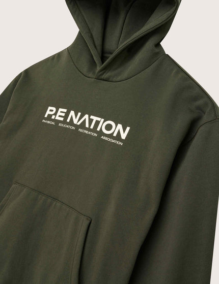 PE Nation Comeback Hoodie - Forest Nightimage7- The Sports Edit