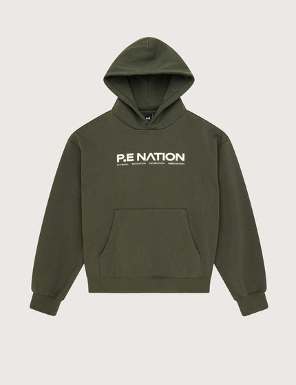 PE Nation Comeback Hoodie - Forest Nightimage8- The Sports Edit