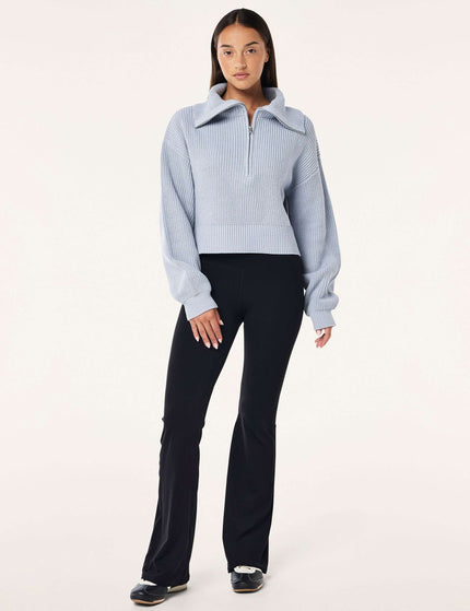 PE Nation High Season Zip Neck Knit - Ice Blueimages3- The Sports Edit