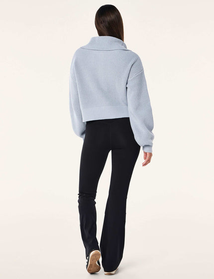 PE Nation High Season Zip Neck Knit - Ice Blueimages5- The Sports Edit
