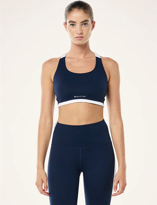 Highgate Sports Bra - Dark Navy/Optic White