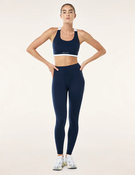 PE Nation Highgate Sports Bra - Dark Navy/Optic Whiteimage6- The Sports Edit