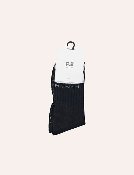 PE Nation Homage Grip Crew Sock - Blackimages2- The Sports Edit