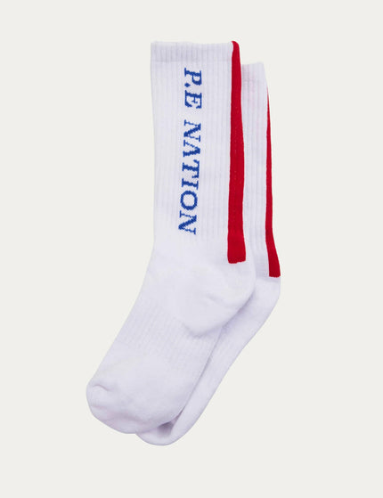 PE Nation Industry Sock - Optic Whiteimage1- The Sports Edit