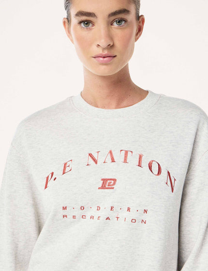 PE Nation Liberation Sweat - Light Grey Marleimages2- The Sports Edit