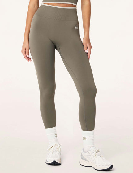 PE Nation Restore Seamless Legging - Khakiimages1- The Sports Edit
