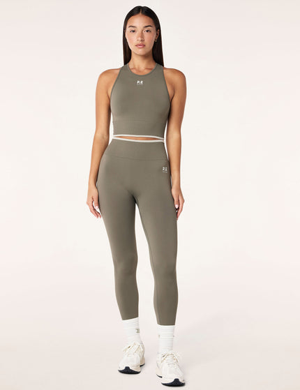 PE Nation Restore Seamless Legging - Khakiimages2- The Sports Edit