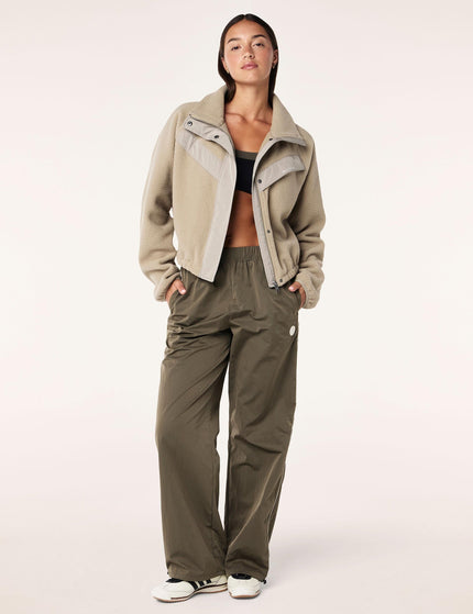 PE Nation Shelter Sherpa Jacket - Oxford Tanimage5- The Sports Edit