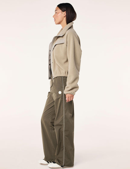 PE Nation Shelter Sherpa Jacket - Oxford Tanimage6- The Sports Edit