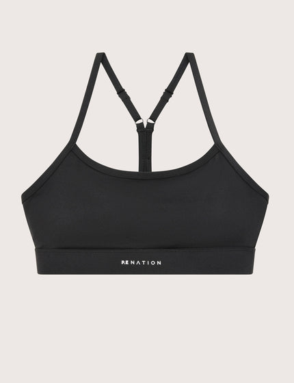 PE Nation Signature Sports Bra - Blackimage8- The Sports Edit