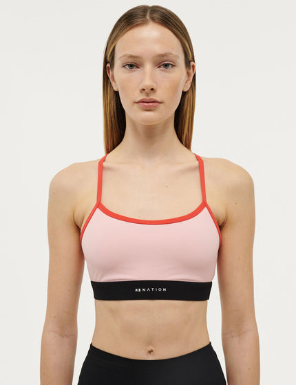 PE Nation Signature Sports Bra - Crystal Roseimage1- The Sports Edit