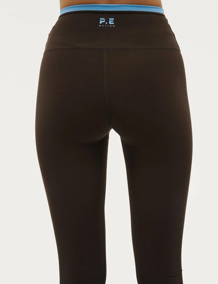 PE Nation Vita Full Length Legging - Coffeeimage3- The Sports Edit