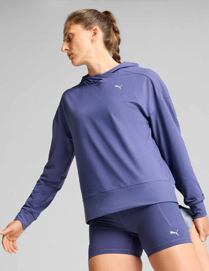 PUMA Cloudspun Hoodie - Blue Crystalimage1- The Sports Edit